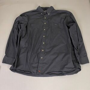 Resistol Rodeo Gear Men's XXXL 3XL‎ Black Long Sleeve Button Down Shirt Logo